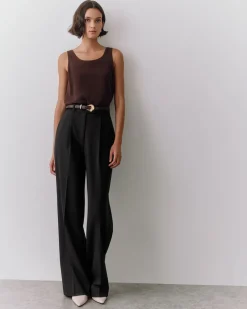 Wool Wide Leg Pant